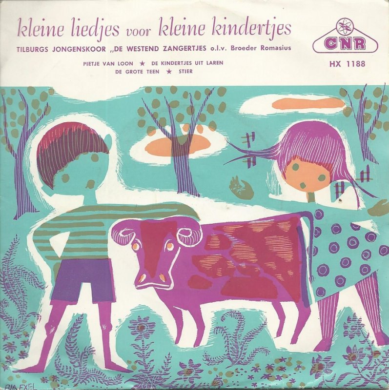 Tilburgs Jongenskoor De Westend Zangertjes - Kleine Liedjes Voor Kleine Kindertjes Vinyl Singles Vinyl Very Good (VG) <br> Hoes Good Plus (G+)