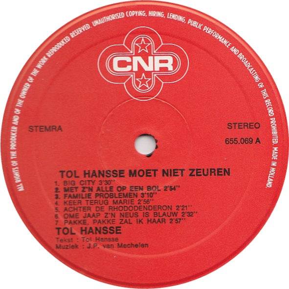 Tol Hansse - Moet Niet Zeuren (LP) 46797