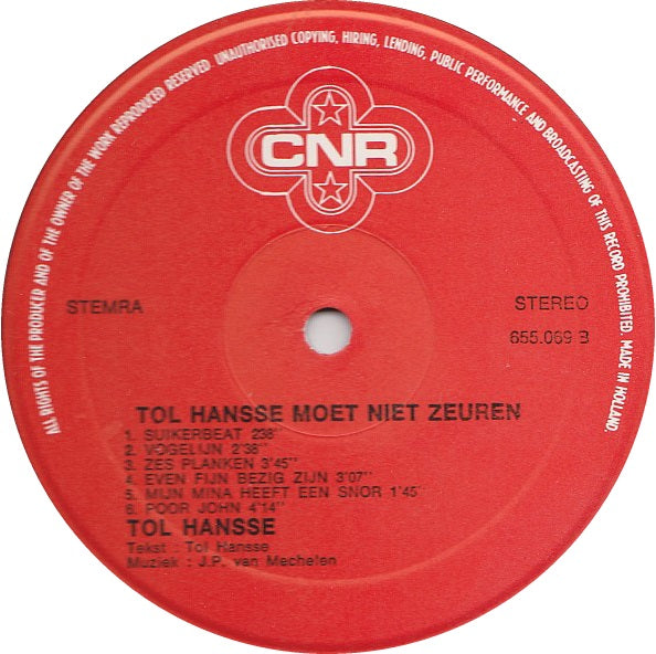 Tol Hansse - Moet Niet Zeuren (LP) 46797