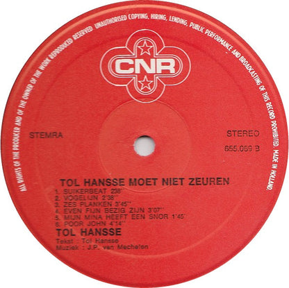 Tol Hansse - Moet Niet Zeuren (LP) (B-Keus)