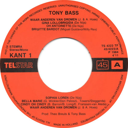 Tony Bass - Waar Anderen Van Dromen