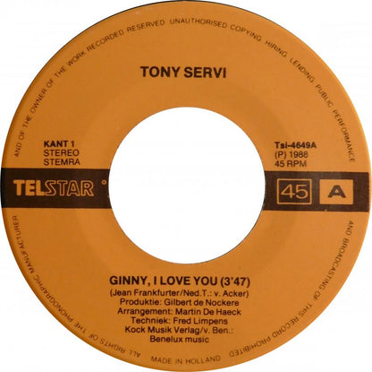 Tony Servi - Ginny, I Love You