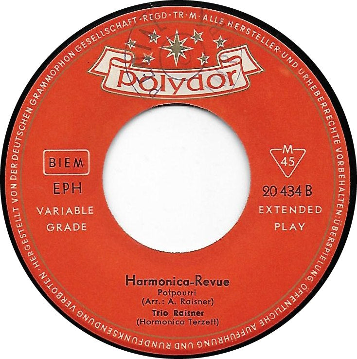 Raisner - Harmonica-Revue Vinyl Singles Vinyl (VG) <br> Hoes (G+)