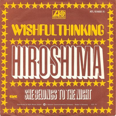 Wishful Thinking - Hiroshima Vinyl Singles Vinyl (VG) <br> Hoes (G+)