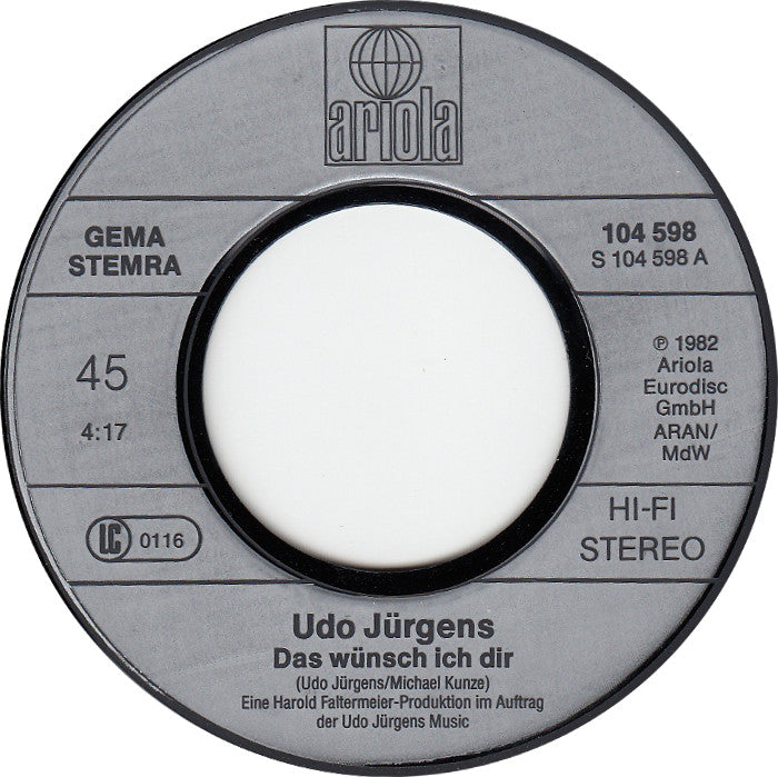 Udo Jürgens - Das Wünsch Ich Dir