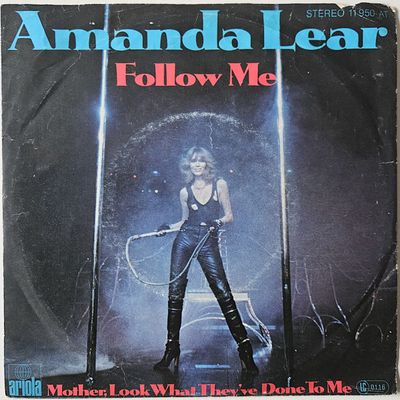 Amanda Lear - Follow Me Vinyl Zeer Goed / Hoesje Goed "VINYLSINGLES.NL"