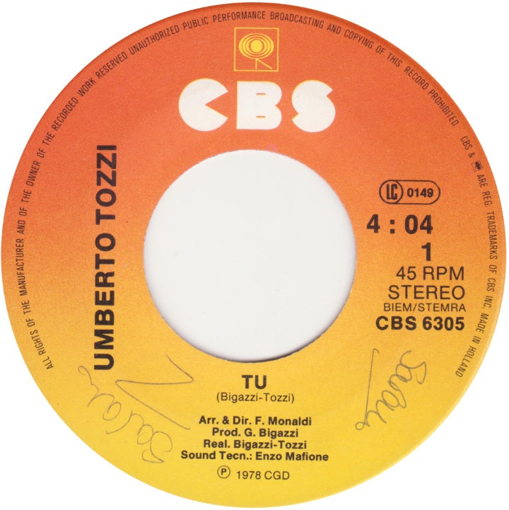 Umberto Tozzi - Tu