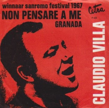 Claudio Villa - Non Pensare A Me Vinyl Singles Vinyl (VG) <br> Hoes (G+)