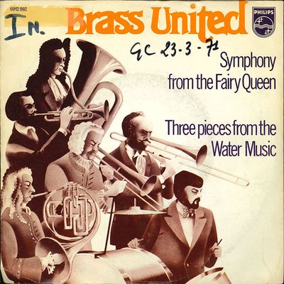 Brass United - Symphony From The Fairy Queen Vinyl Singles Media VG+ / Sleeve G+