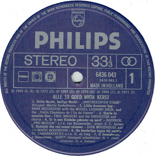 Various - Alle 13 Goed Voor Kerst! (LP) 48317
