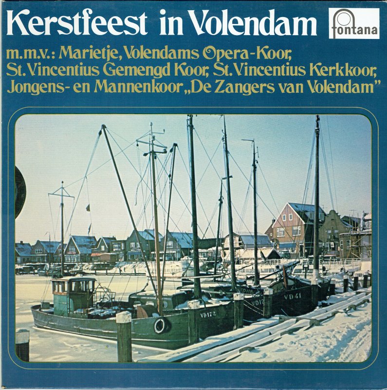 Marietje, Volendams Operakoor - Kerstfeest In Volendam (LP) Vinyl LP Vinyl Very Good (VG) <br> Hoes Good Plus (G+)