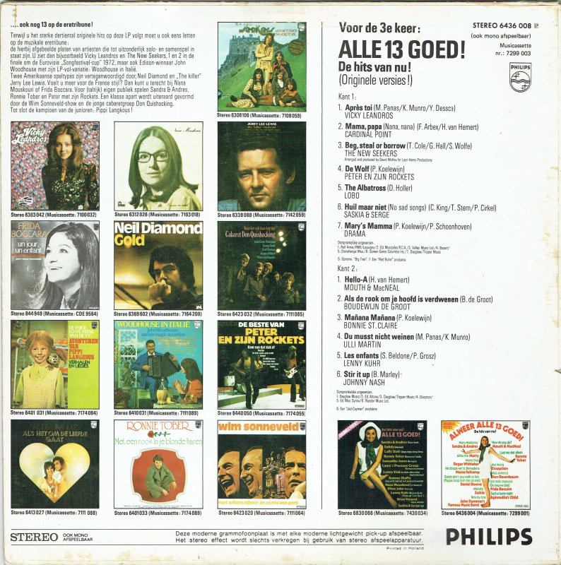 Various - Alle 13 Goed! Deel 3 (LP) 41133 Vinyl LP Goede Staat