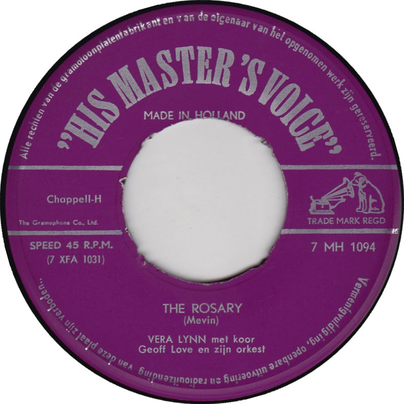 Vera Lynn - The Holy City Vinyl Singles Vinyl (VG) <br> Hoes Generic