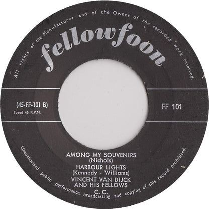 Vincent Van Dijck And His Fellows - Mack The Knife Vinyl Singles Vinyl Zeer Goed / Hoesje Generic "VINYLSINGLES.NL"