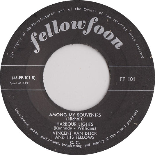 Vincent Van Dijck And His Fellows - Mack The Knife Vinyl Singles Vinyl Zeer Goed / Hoesje Generic "VINYLSINGLES.NL"