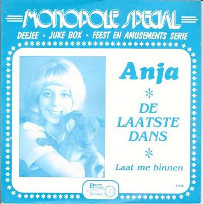 Anja - De Laatste Dans Vinyl Singles Vinyl Zeer Goed / Hoesje Goed "VINYLSINGLES.NL"
