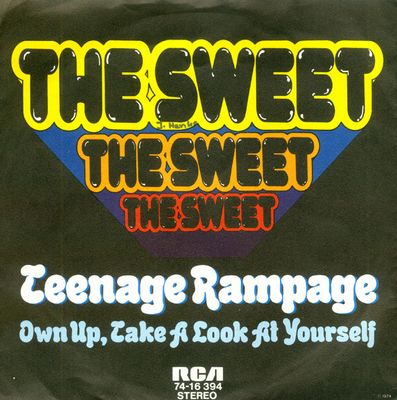 Sweet - Teenage Rampage (B-Keus) Vinyl Singles Vinyl (VG) <br> Hoes (F)