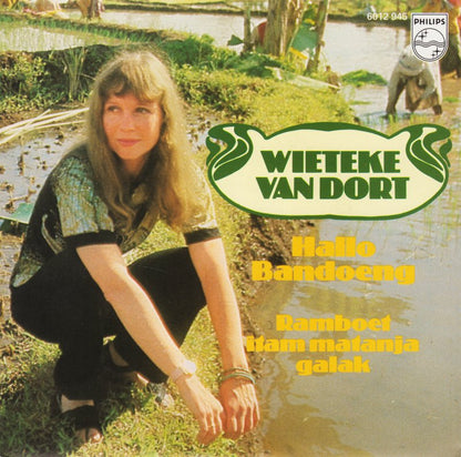Wieteke van Dort - Hallo Bandoeng Vinyl Singles Vinyl Very Good (VG) <br> Hoes Good Plus (G+)
