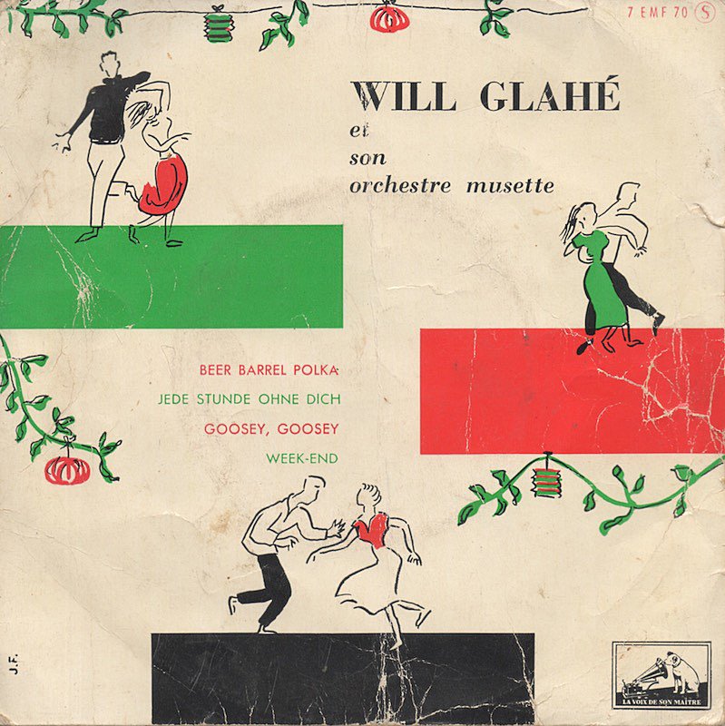 Will Glahe Und Sein Orchester - Beer Barrel Polka (EP) 21889 Vinyl Singles EP Hoes: Redelijk