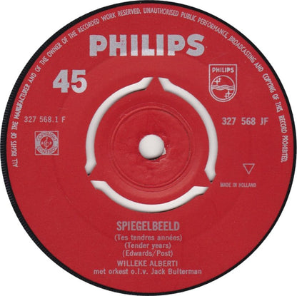 Willeke Alberti - Spiegelbeeld 13475 Vinyl Singles Hoes: Generic