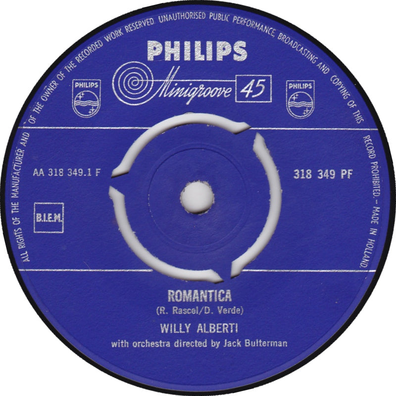 Willy Alberti - Romantica 00110 Vinyl Singles Goede Staat