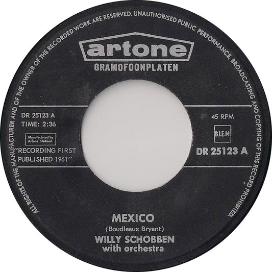 Willy Schobben And His Orchestra - Mexico