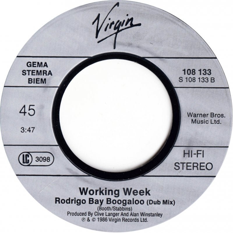Working Week - Rodrigo Bay Vinyl Zeer Goed / Hoesje Generic "VINYLSINGLES.NL"
