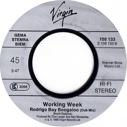 Working Week - Rodrigo Bay Vinyl Zeer Goed / Hoesje Generic "VINYLSINGLES.NL"
