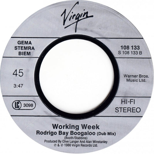 Working Week - Rodrigo Bay Vinyl Zeer Goed / Hoesje Generic "VINYLSINGLES.NL"