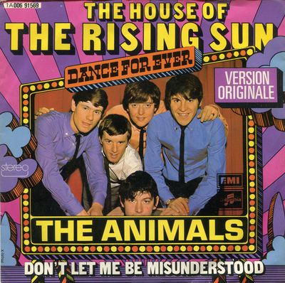 Animals - House Of The Rising Sun Vinyl Singles Vinyl Zeer Goed / Hoesje Stickertje "VINYLSINGLES.NL"