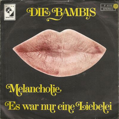 Bambis - Melancholie Vinyl Singles Vinyl (VG) <br> Hoes (G+)
