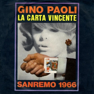 Gino Paoli - La Carta Vincente Vinyl Singles Vinyl (VG) <br> Hoes (G+)
