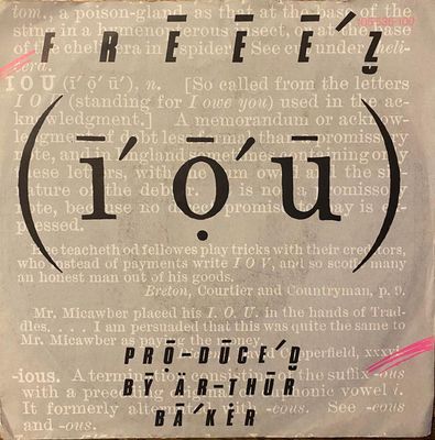 Freeez - I.O.U. Vinyl Singles Vinyl Zeer Goed / Hoesje Tekst "VINYLSINGLES.NL"