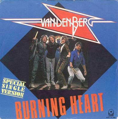 Vandenberg - Burning Heart Vinyl Singles Vinyl Zeer Goed / Hoesje Sticker "VINYLSINGLES.NL"