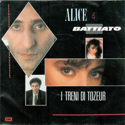 Alice - I Treni Di Tozeur Vinyl Zeer Goed / Hoesje Goed "VINYLSINGLES.NL"