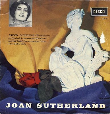 Joan Sutherland - Ardon Gli'Incensi Vinyl Singles Media VG+ / Sleeve G+