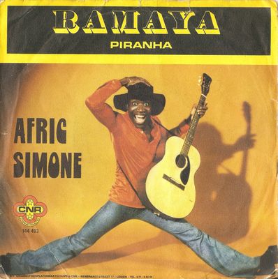 Afric Simone - Ramaya Vinyl Zeer Goed / Hoesje Plakband "VINYLSINGLES.NL"