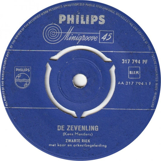Zwarte Riek - Zevenling Vinyl Singles Vinyl Goed / Hoes Generic