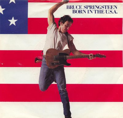 Bruce Springsteen - Born In The U.S.A. Vinyl Singles Vinyl Zeer Goed / Hoesje Goed "VINYLSINGLES.NL"