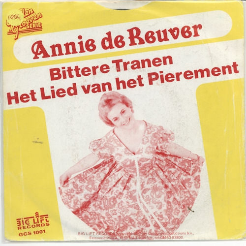 Annie de Reuver - Veel Bittere Tranen 00087 Vinyl Singles Goede Staat
