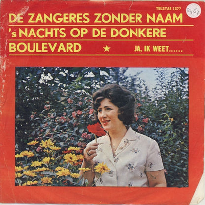 Zangeres Zonder Naam  - 's Nachts Op Donkere Boulevard 00149 13808 Vinyl Singles VINYLSINGLES.NL