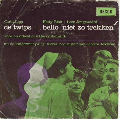 Carla Lipp, Hetty Blok en Leen Jongewaard - De Twips Vinyl Singles VINYLSINGLES.NL