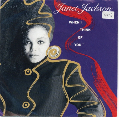 Janet Jackson - When I Think Of You Vinyl Singles Goede Staat