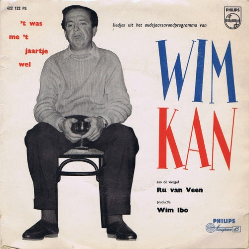 Wim Kan - 't Was Me 't Jaartje Wel (EP) Vinyl Singles EP VINYLSINGLES.NL