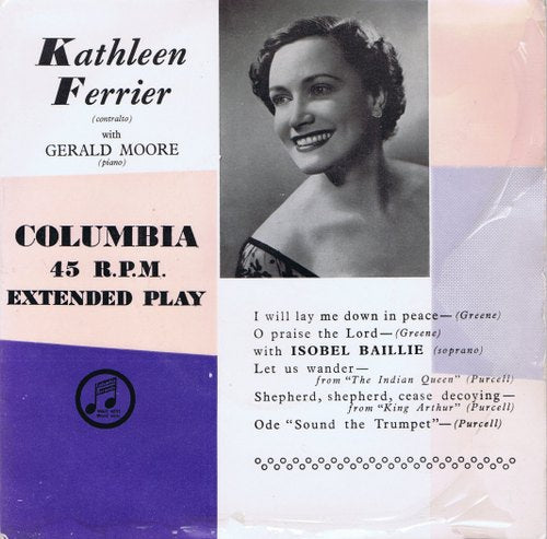 Kathleen Ferrier And Isobel Baillie With Gerald Moore - I Will Lay Me Down In Peace (EP) Vinyl Singles EP VINYLSINGLES.NL