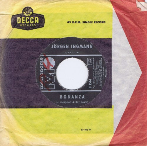 Jorgen Ingmann - Bonanza 02839 Vinyl Singles Goede Staat