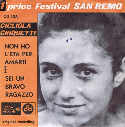 Gigliola Cinquetti - Non Ho L'Eta' (Per Amarti) 28161 Vinyl Singles VINYLSINGLES.NL