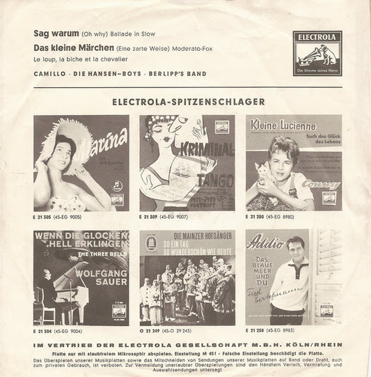 Camillo - Sag Warum 33046