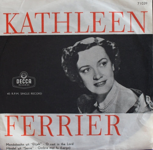 Kathleen Ferrier - O Rest In The Lord 03755 Vinyl Singles VINYLSINGLES.NL