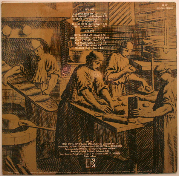 Bread - Manna (LP) Vinyl LP Vinyl Very Good (VG) <br> Hoes Good Plus (G+)